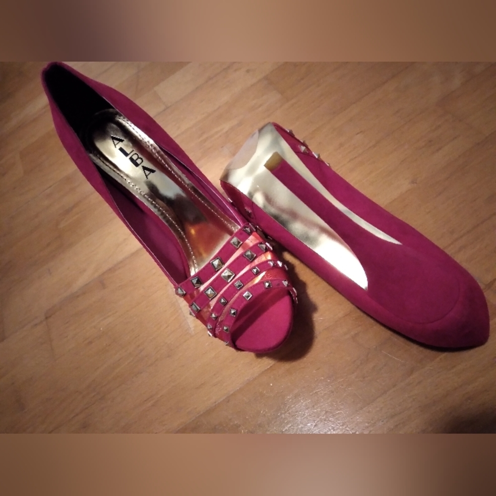 Pink Peep Toe Heels